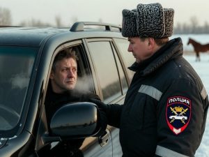 Пьяный россиянин предложил инспекторам ДПС коня вместо штрафа