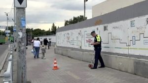 У цирка лоб в лоб столкнулись два самокатчика